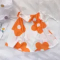 Sommer Blumen Sonnenschutz Gesichtsmaske atmungsaktiver Halsschutz Radfahren Outdoor - Orange