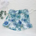 Summer floral sun protection face mask UV block neck shield ear loop outdoor cycling cover. - Large Floral