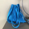 Blauer plissierter Strick-Schulterbeutel, stylische lässige Akkordeon-Tasche für Damen Alltag. - Königsblau