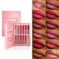 HANDAIYAN mattes Liquid-Lippenstift-Set mit 12 wasserfesten Farben in edler Geschenkbox. - 12-Teiliges Set