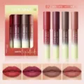 Handaiyan 4pcs matte lipstick set with smooth velvety finish, long-lasting waterproof lip makeup. - #02 / 3.2g*4pcs