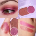 HANDAIYAN dual color eyeshadow palette metallic shimmer glitter eye makeup swatches #04 - No.04