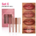Handaiyan wasserdicht matte perlmutt flüssig lipgloss set langanhaltend 4 stück make-up - 4-Teiliges Set C