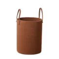 Panier de rangement tressé en corde de coton marron corbeille à linge avec poignées solides. - 33*46 cm / Marron