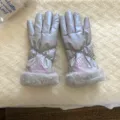 Thermal winter gloves for women, windproof thickened fleece riding gloves, ideal for cycling use. - G005 / Light Gray