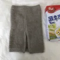 Invierno grueso calido tejido falso cuello bufanda color solido acogedor calentador - Caqui