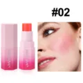 Handaiyan jelly blush stick shade 02 matte multi-use cream for natural face makeup look. - Style 02