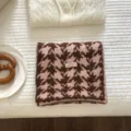 Koreanischer dicker Hahnentritt Schal rosa braun Winter warme gemütliche Mode Damen Schal - Rosa / 164X22CM-T301MM