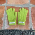 Einfarbige Strickhandschuhe für Damen, warme Touchscreen Fünffinger-Handschuhe, grüne Wollhandschuhe. - 21x11cm-H005S / Fluoreszierendes Grün