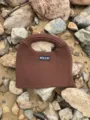 Braune geflochtene Damentasche, stylische Freizeithandtasche für Herbst und Winter im Alltag. - Dunkelbraun