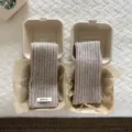 Autumn winter long wool arm warmers fingerless gloves solid color knit thermal sleeves cozy. - Khaki
