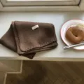 Gemütlicher brauner Winterschal für Damen, dicker warmer Strickschal für kalte Tage. - 160x21cm / Kaffeebraun