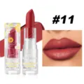 Matte lipstick shade 11 long lasting waterproof moisturizing red lip tint makeup cosmetic - Size 11