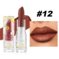 HANDAIYAN Matte Lipstick #12 Deep Brown Velvet Waterproof Long Lasting Lip Makeup Item - 12#