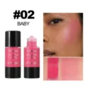 HANDAIYAN liquid blush pink shade #02 baby radiant flush makeup cosmetic smooth glow - #02 Baby