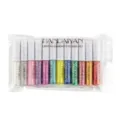 12-color liquid eyeliner set with glitter sparkle finish, colorful diamond shimmer eye makeup. - Set of 12