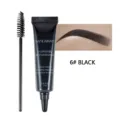 HANDAIYAN waterproof eyebrow gel with brush, long-lasting liquid brow cream in black shade 6. - Black