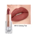 Matte nude lipstick with oolong tea shade, long-lasting waterproof formula for daily makeup. - #610 Oolong Tea