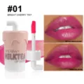 Handaiyan milk tea cup lip gloss #01 bright cherry tint waterproof matte liquid lipstick. - #01 Bright Cherry Tint