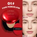 Handaiyan oval red cushion foundation 01# fair porcelain for natural flawless coverage makeup look. - 01# Fair Porcelain