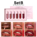 Handaiyan 6 color matte liquid lipstick set waterproof long lasting lip gloss makeup set - Diamond Non-Stick Cup Lip Tint and Gloss Set B