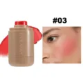 Handaiyan portable dual-use blush stick, matte smooth cream face blush makeup item #03. - #03
