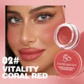 Handaiyan matte lip and cheek mud 02 vitality coral red waterproof long lasting makeup - 02# Vitality Coral Red