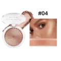 Handaiyan 04 Swirl Highlighter Powder Shimmer Face Contour Makeup Palette Compact - 6-Color Highlighter Palette 04#