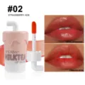 Handaiyan milk tea cup lip gloss #02 strawberry ade long-lasting liquid lipstick makeup - #02 Strawberry Ade