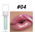 Handaiyan clear gloss lip oil color #04 moisturizing shimmering sparkly lips makeup product - #04 Temperature-Changing Transparent Pearlescent Lip Oil