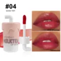 Handaiyan milktea lip gloss matte waterproof long lasting liquid lipstick shade number 04 tint. - #04 Gogo Tint