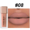 Handaiyan matte liquid lipstick long-lasting waterproof velvet lip tint shade 08 beauty. - Waterproof Transfer-Proof Matte Lip Glaze with Electroplated Cap #08