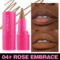 Handaiyan 2-in-1 matte lip liner and lipstick in 04 Rose Embrace, long-lasting waterproof. - Lipliner & Lipstick #04