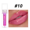 Handaiyan moisturizing clear lip gloss shade 10, glossy shimmering liquid tint for plump lips. - #10 Temperature Color-Changing Moisturizing Lip Oil