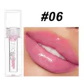 Transparent color changing moisturizing lip gloss mirror lip glaze color shade 06 - #06 Temperature-Changing Transparent Moisturizing Lip Oil
