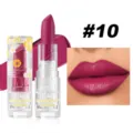 Matte velvet lipstick in shade 10 with long-lasting waterproof formula for bold everyday lips. - 10#