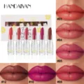 Matte lipstick set 6 vibrant colors long lasting waterproof moisturizing lip makeup - Flower Lipstick Set - B