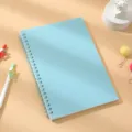 Cahier a spirale bleu clair couverture PP style macaron mignon bloc-notes portable ecole - A5 / 80 feuilles / Bleu clair