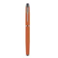 Bolígrafo de gel de metal naranja con clip plateado oficina negocios regalo promocional - Punta 0,5mm / Naranja Mate