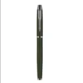 Bolígrafo de gel de metal verde oscuro con clip de flecha plateada, bolígrafo de oficina. - Punta 0,5mm / Verde Mate