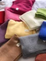 Dicker, gewebter Winterschal, mehrfarbig, weich und kuschelig, warmer Damenschal im Alltag - Gelb