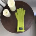 Damen Winter limettengrüne Strickhandschuhe Wolle Touchscreen Thermohandschuhe warm - 30X10cm / Grün