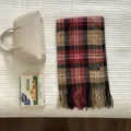 Klassischer Karoschal fuer den Winter aus weichem Material mit Fransen fuer Damen. - Retro Mehrfarbig Karo