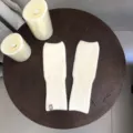 Creme-weiße Strick-Fingerlos-Handschuhe, gemütliche warme Winter-Armwärmer für Damen. - Elfenbein
