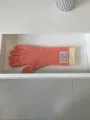 Damen lange Strickhandschuhe Winter warme Wolle Mischung Bonbon Farbe Touchscreen Handschuhe - Koralle