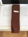Gestrickter schmaler Schal für Damen, brauner langer Winterschal, stylisches gemütliches Zubehör. - Kaffeebraun