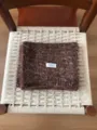 Comoda sciarpa invernale in misto lana screziata, elegante colore marrone, scaldacollo. - 160x23cm / Marrone scuro