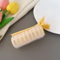 Gelber Haarroller Clip für Pony, tragbares flauschiges Haarstylingwerkzeug für den Alltag. - Gelb