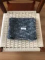 Sciarpa invernale in misto lana melange grigio scuro, scaldacollo in maglia per giornate fredde - 160x23cm / Grigio scuro