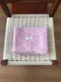 Sciarpa scialle in misto lana bouclé rosa inverno caldo accogliente lavorata a maglia collo - 160x23cm / Rosa